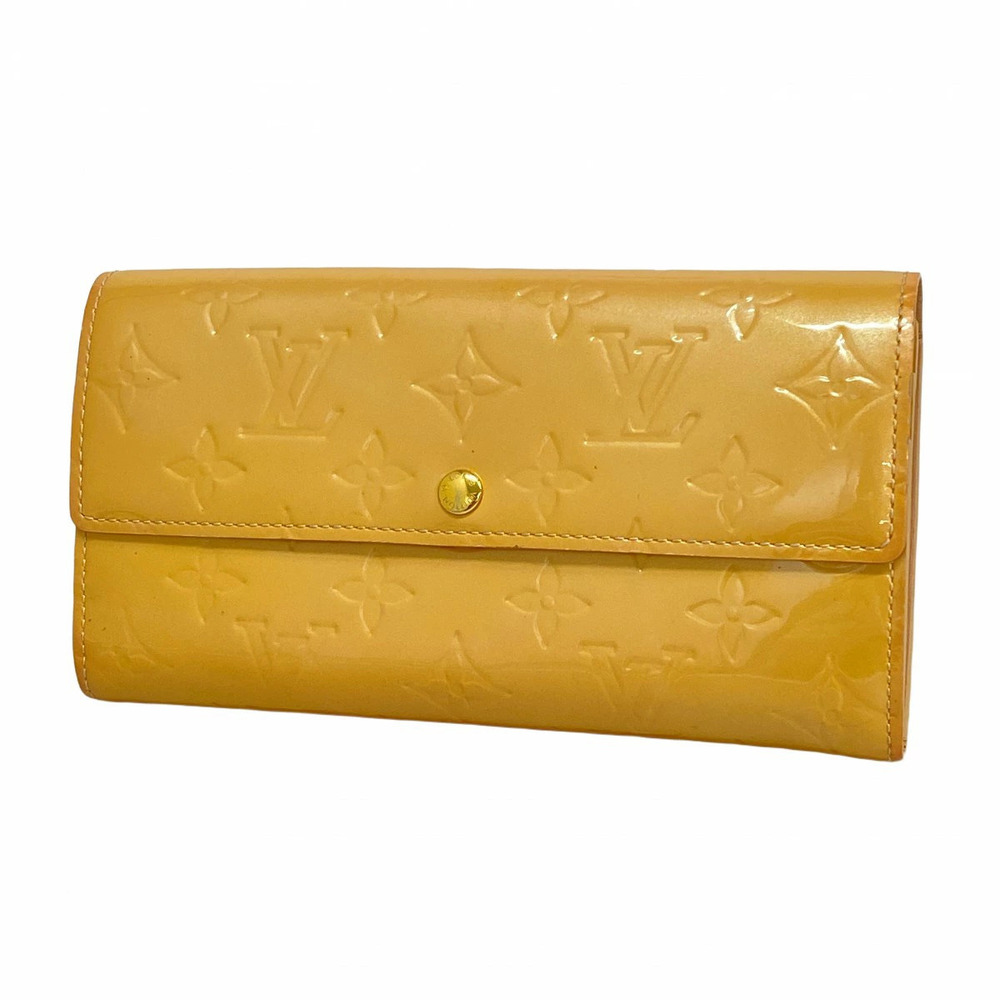 Louis Vuitton Vernis Portefeuille Sarah Long Wallet Rose Pink Florentine